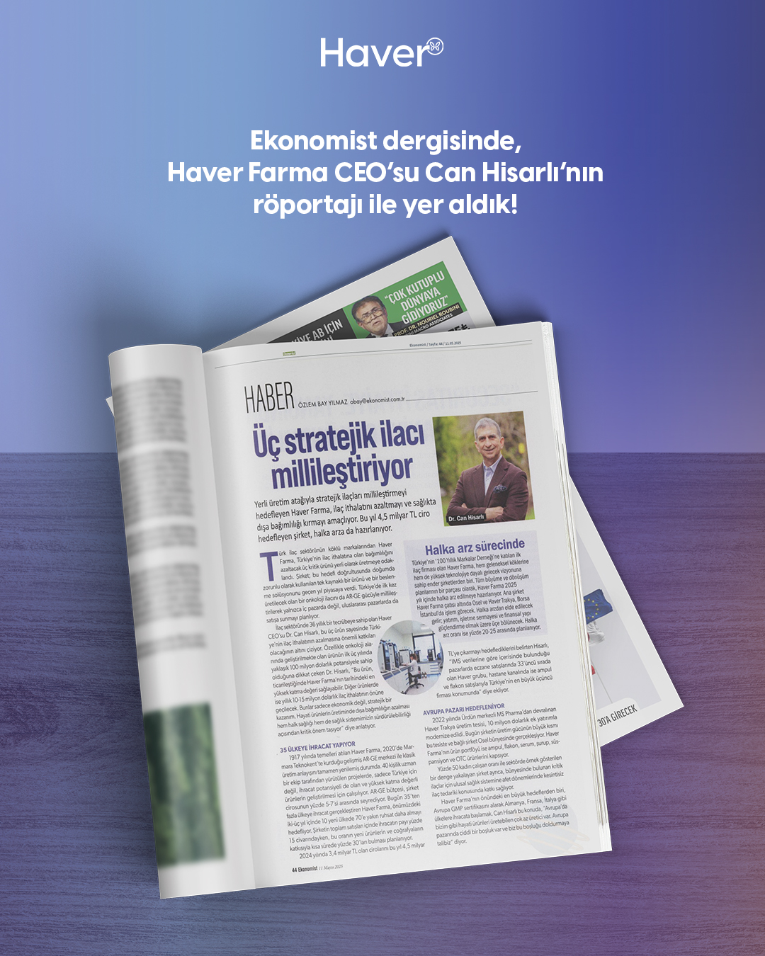 Üç Stratejik İlacı Millileştiriyor