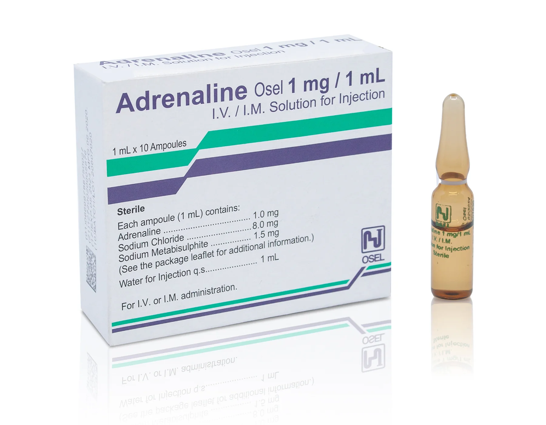 Adrenalin Osel 1 Mg/Ml I.M./I.V./S.C.  Enjeksiyonluk Çözelti
