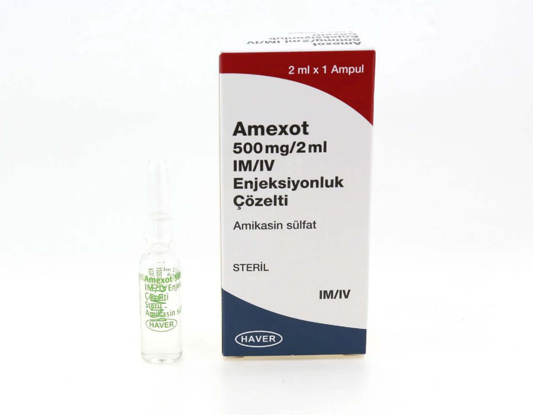Amexot 500 Mg/2 Ml Im/Iv Enjeksiyonluk Çözelti