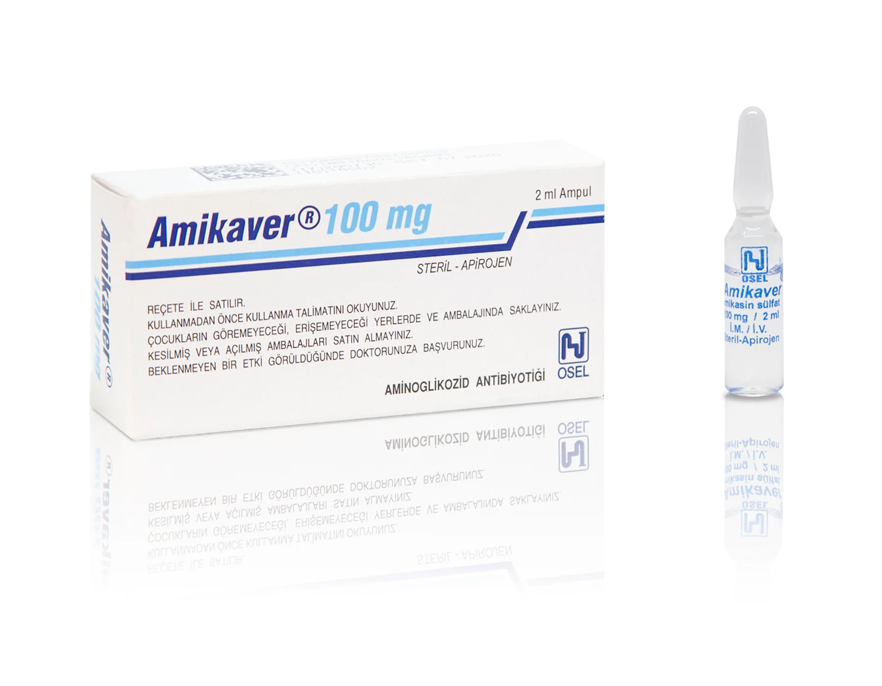 Amikaver 100 Mg/2 Ml I.M/I.V Enjeksiyonluk Çözelti
