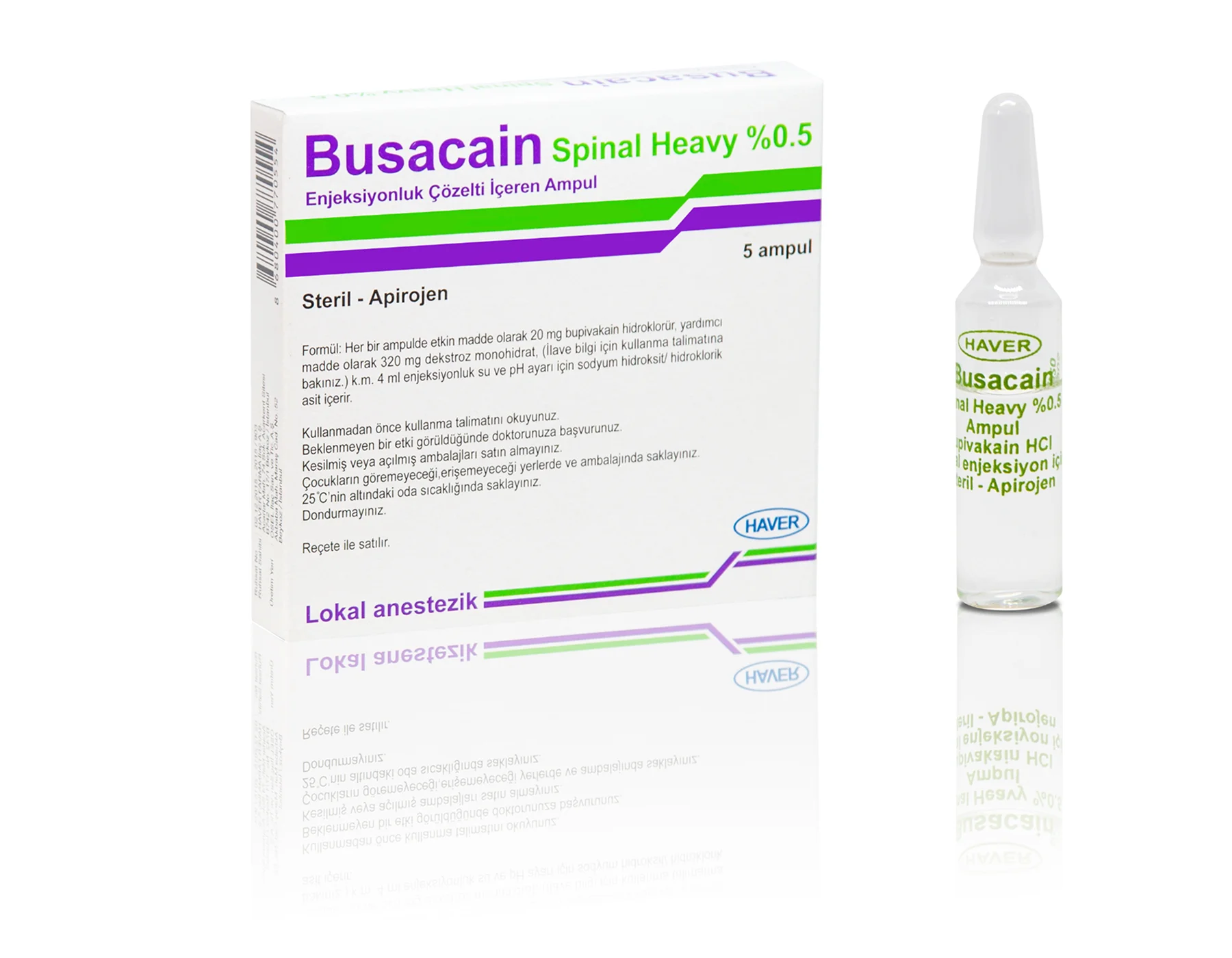 Busacain % 0.5 Enjeksiyonluk Çözelti