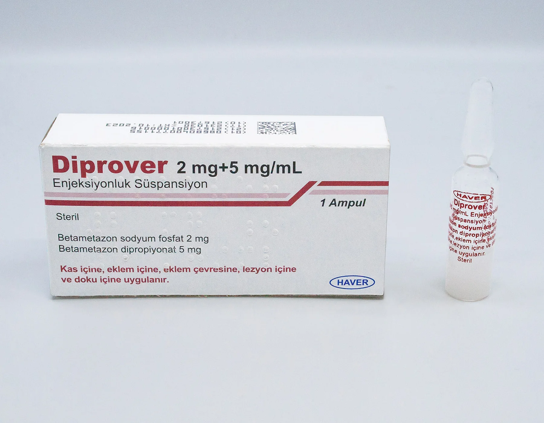 Diprover 2 Mg + 5 Mg/Ml Enjeksiyonluk Süspansiyon