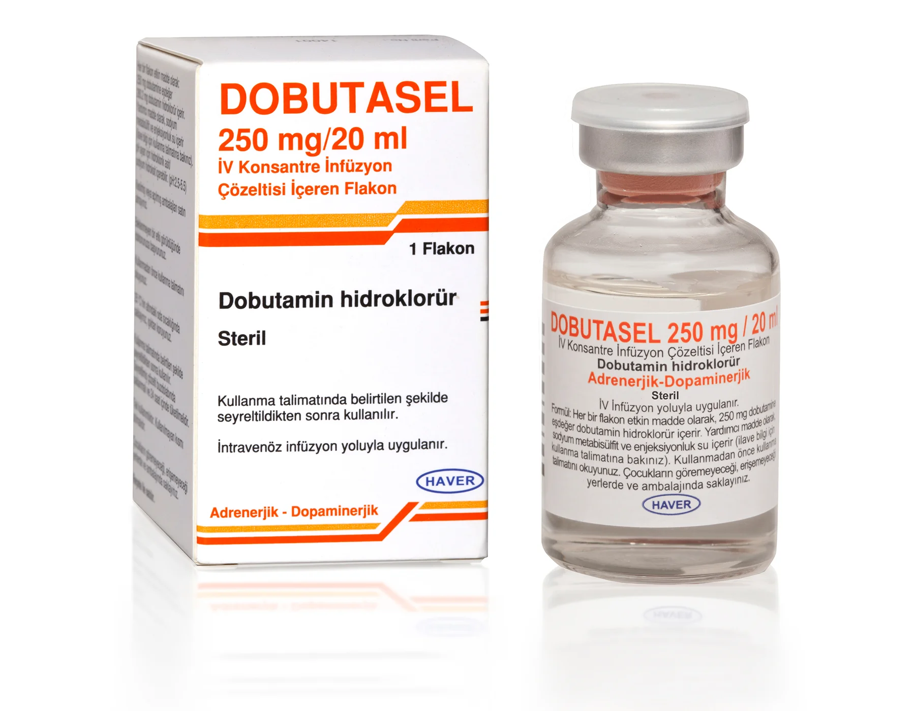 Dobutasel 250mg Iv Konsantre Infüzyon Çözeltisi