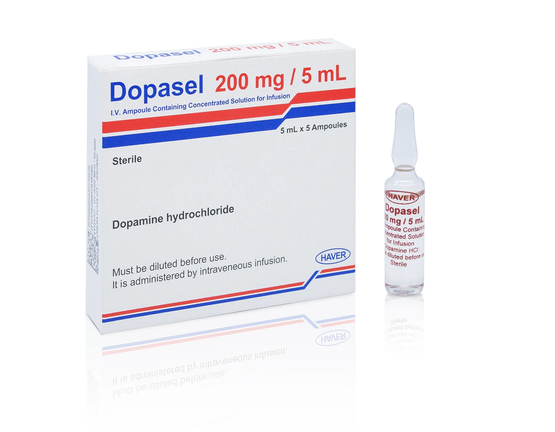 Dopasel 200mg/5ml I.V. İnfüzyon için Konsantre Çözelti İçeren Ampül