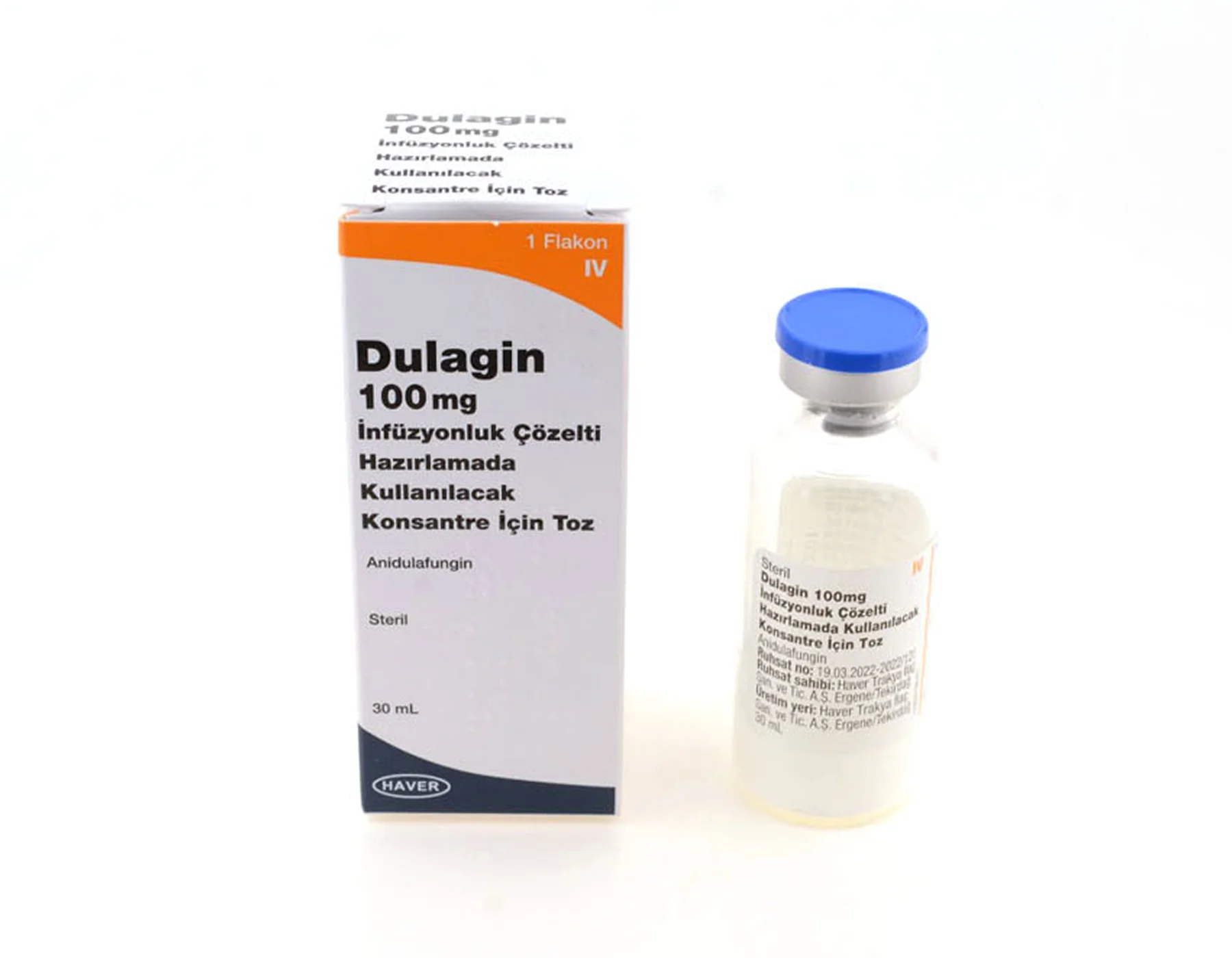 Dulagin 100 Mg İnfüzyonluk Çözelti Hazırlamada Kullanılacak Konsantre İçin Toz