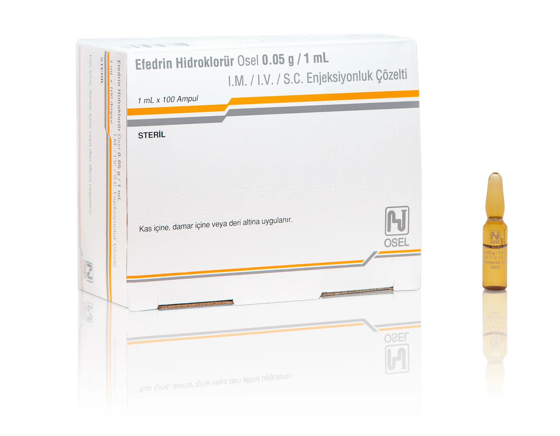 Efedrin Hidroklorur Osel 0.05 G/ 1 Ml I.M./I.V./S.C.Enjeksiyonluk Çözelti