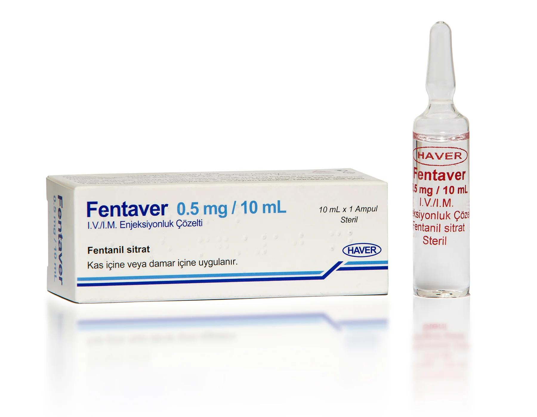 Fentaver 0,5 Mg/10 Ml Iv/Im Enjeksiyonluk Çözelti