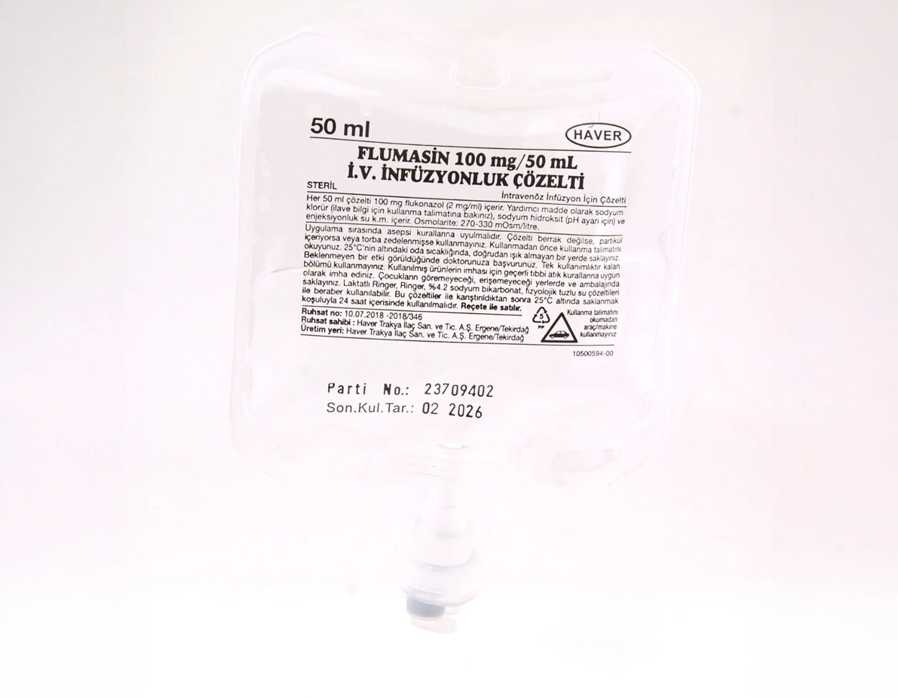 Flumasin 100mg/ 50ml I.V. İnfüzyonluk Çözelti