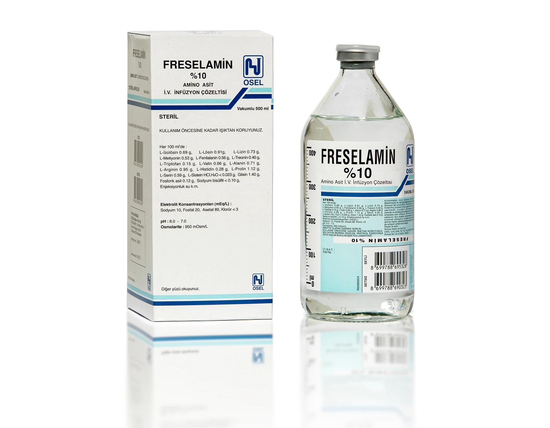 Freselamin %10 Aminoasit Iv İnfüzyon Çözeltisi