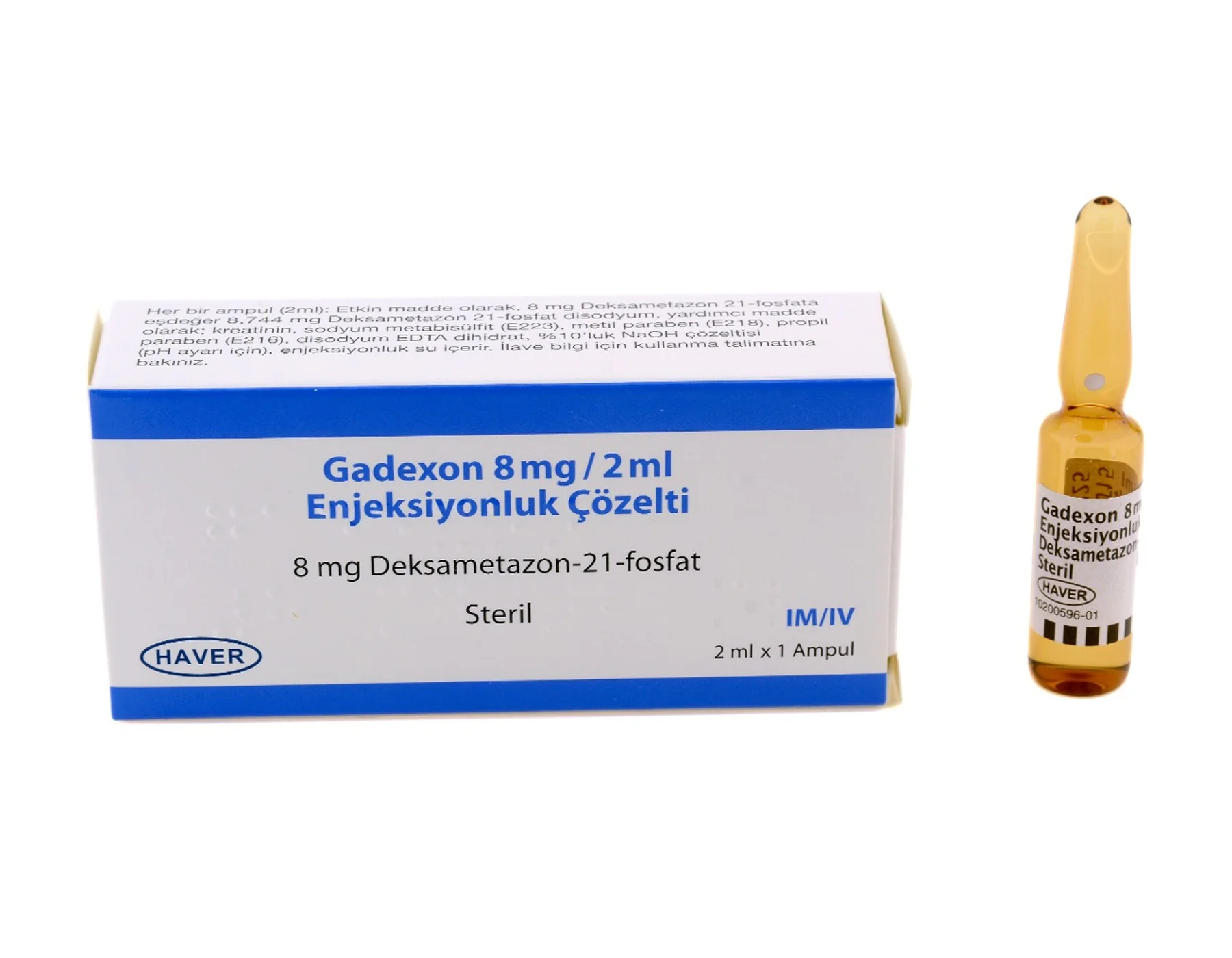 Gadexon 8 Mg/2 Ml Enjeksiyonluk Çözelti