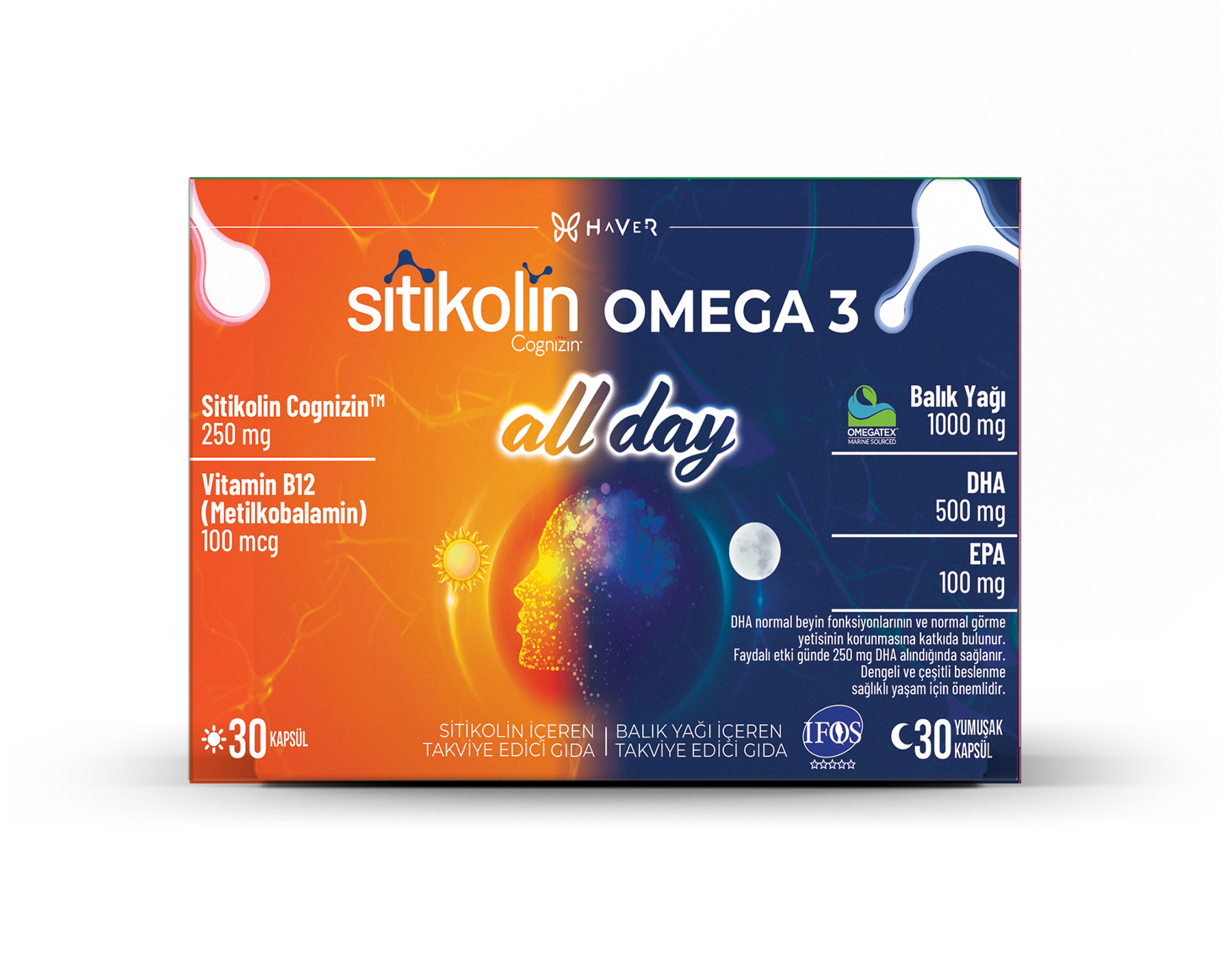 Haver Sitikolin Cognizin & Omega 3 All Day