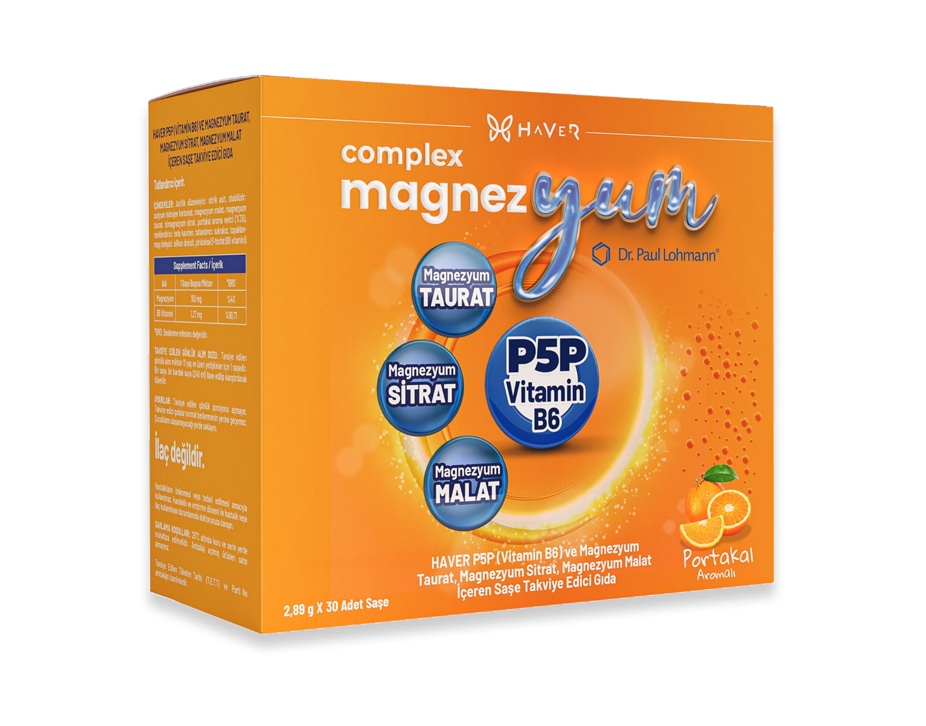 Haver Vitamin Magnezyum GÜNDÜZ 30 Saşe