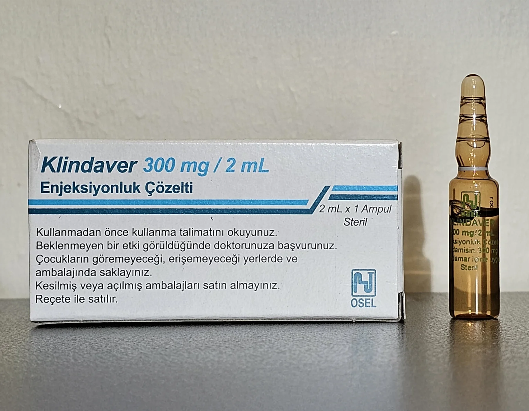 Klindaver 300 Mg/2 Ml Enjeksiyonluk Çözelti