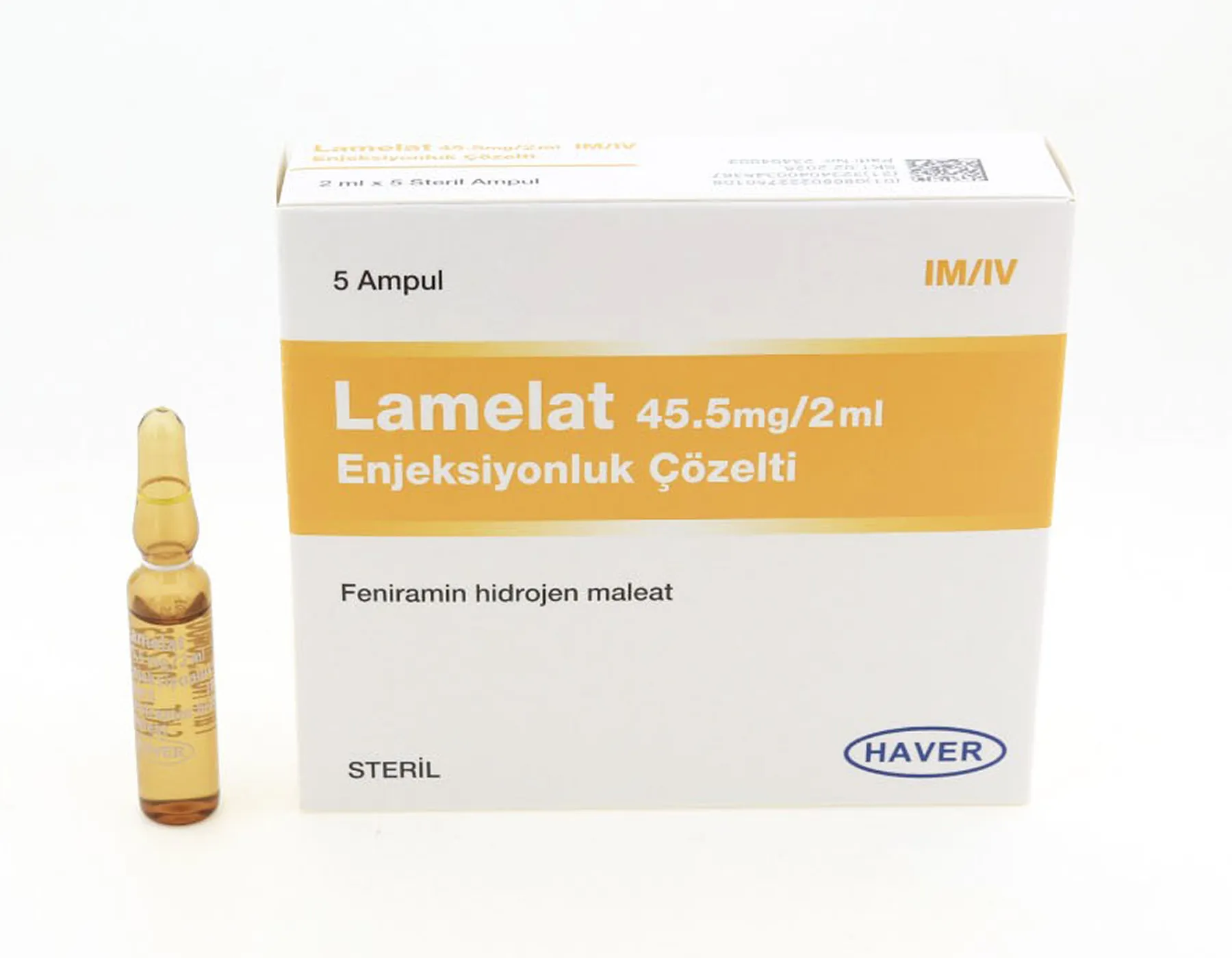 Lamelat 45.5 Mg/ 2ml Enjeksiyonluk Çözelti