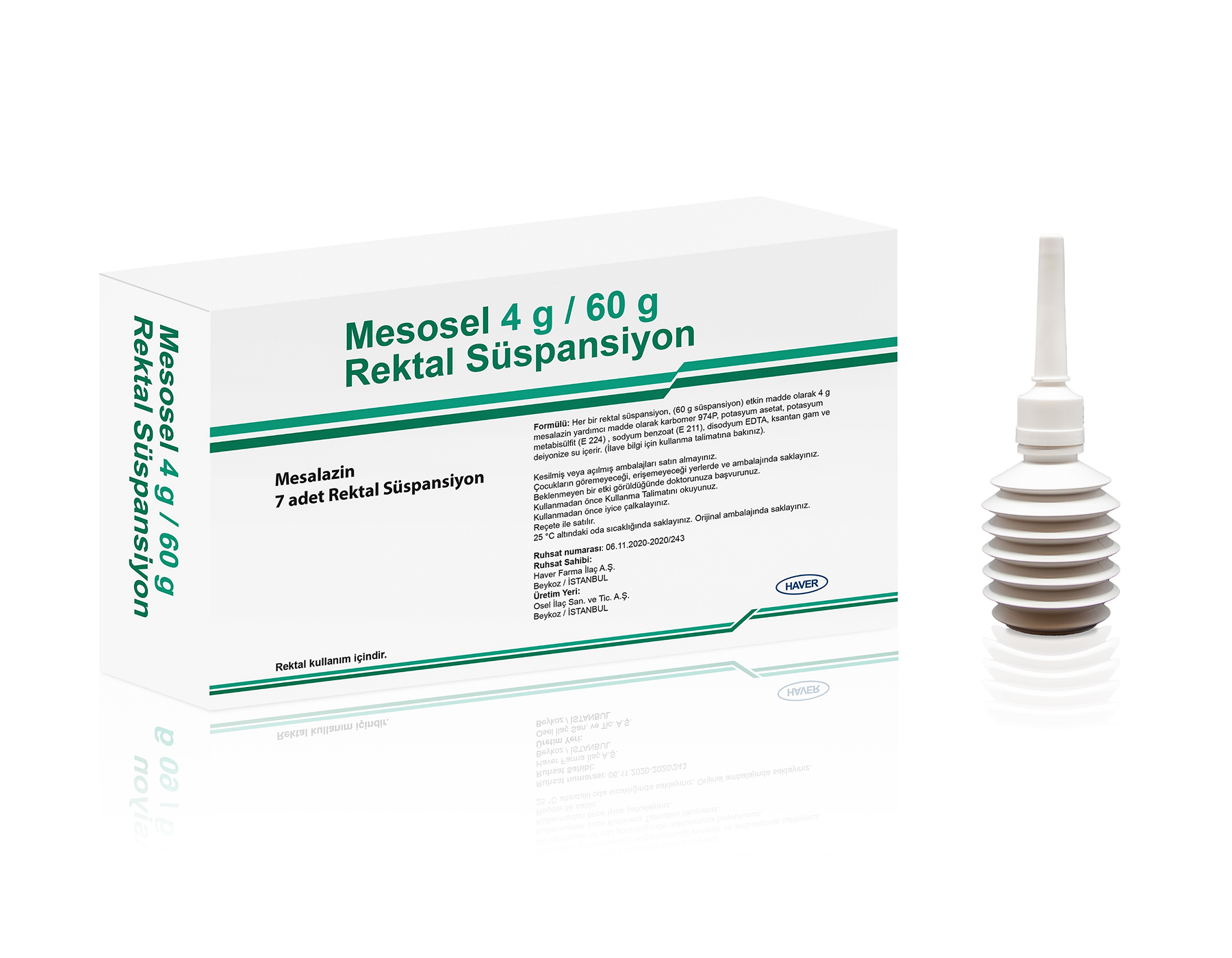 Mesosel 4 G/60 G Rektal Süspansiyon