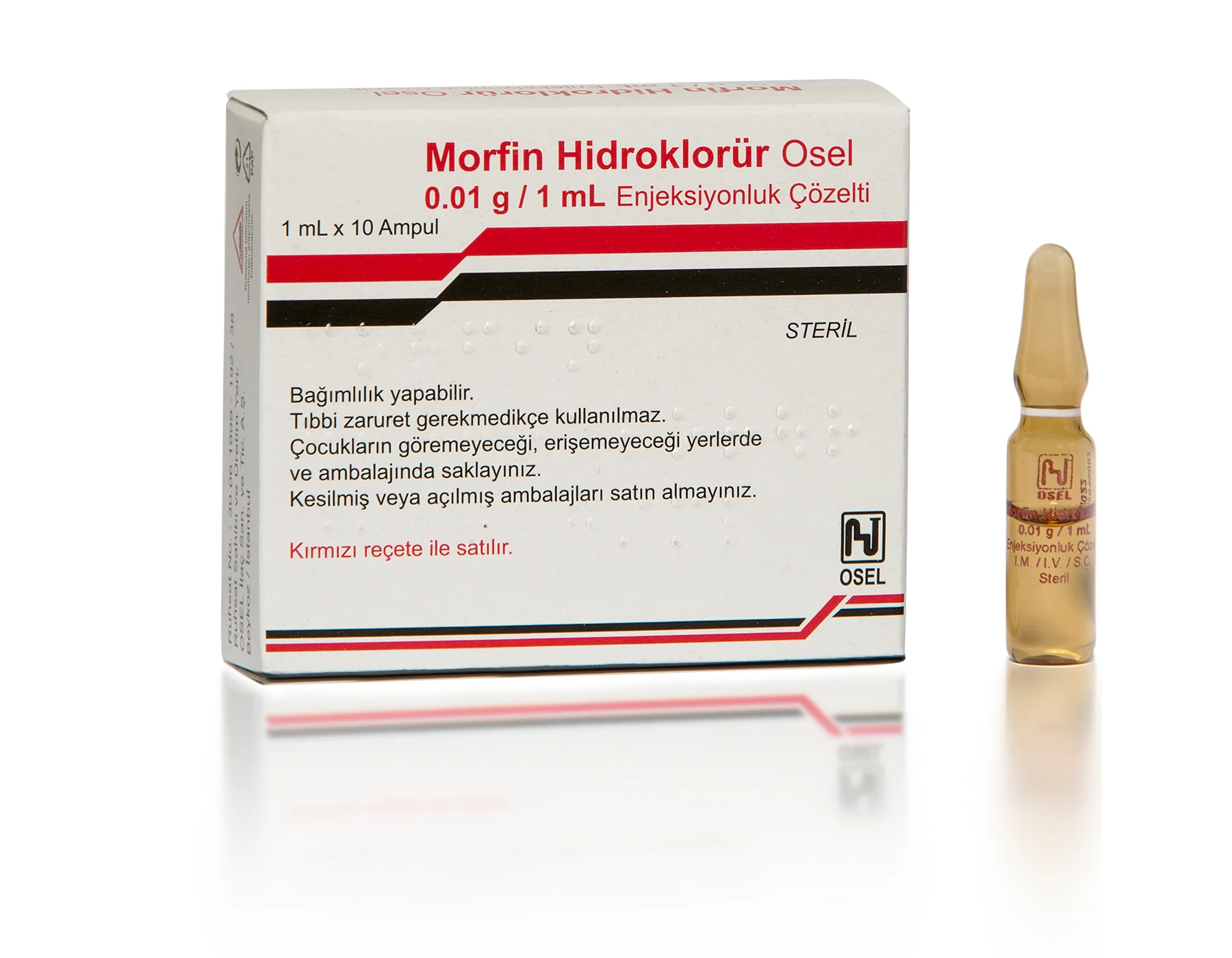 Morfin Hidroklorür Osel 0,01 G/ 1 Ml Enjeksiyonluk Çözelti
