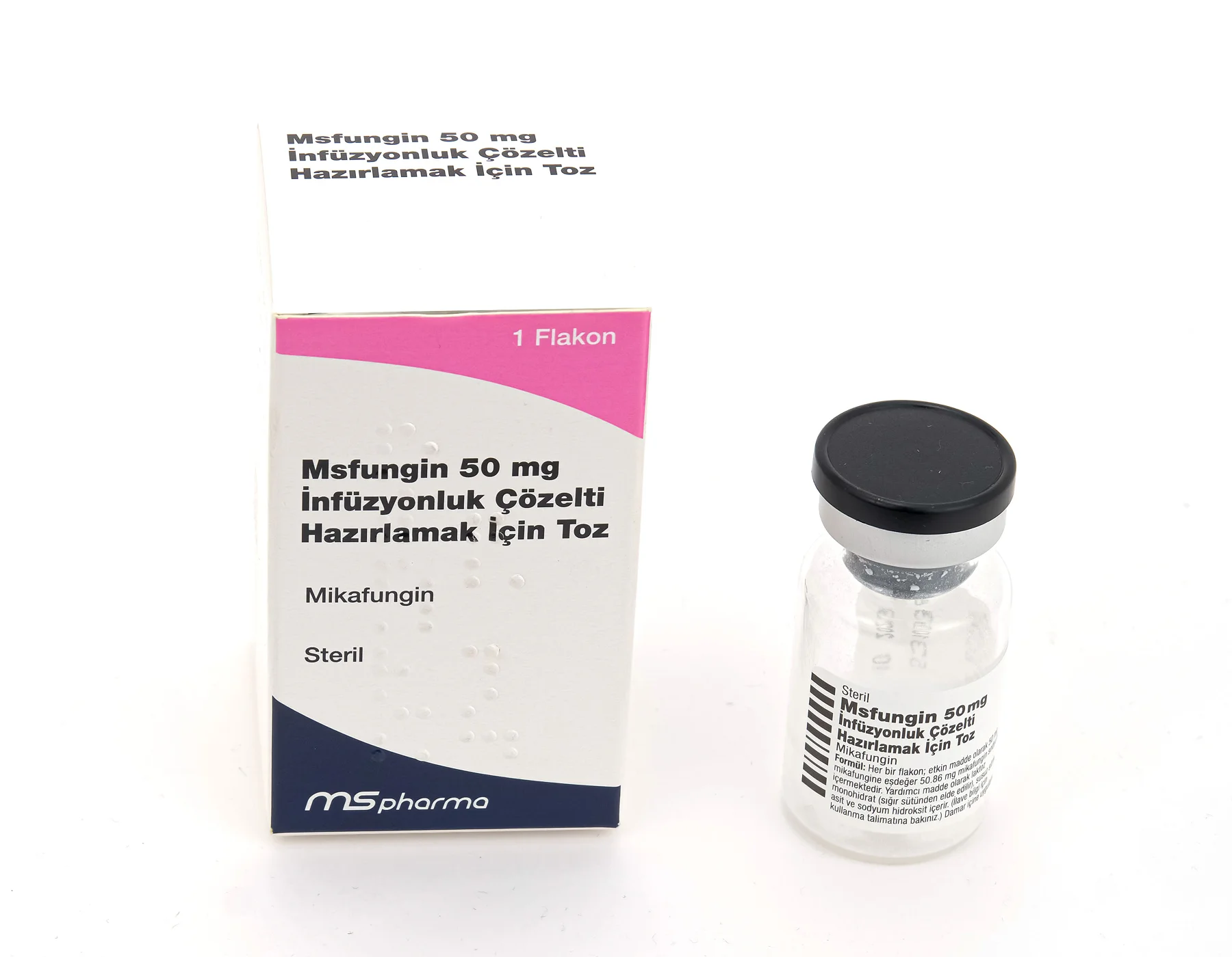 Msfungin 50 Mg İnfüzyonluk Çözelti Hazırlamak İçin Toz