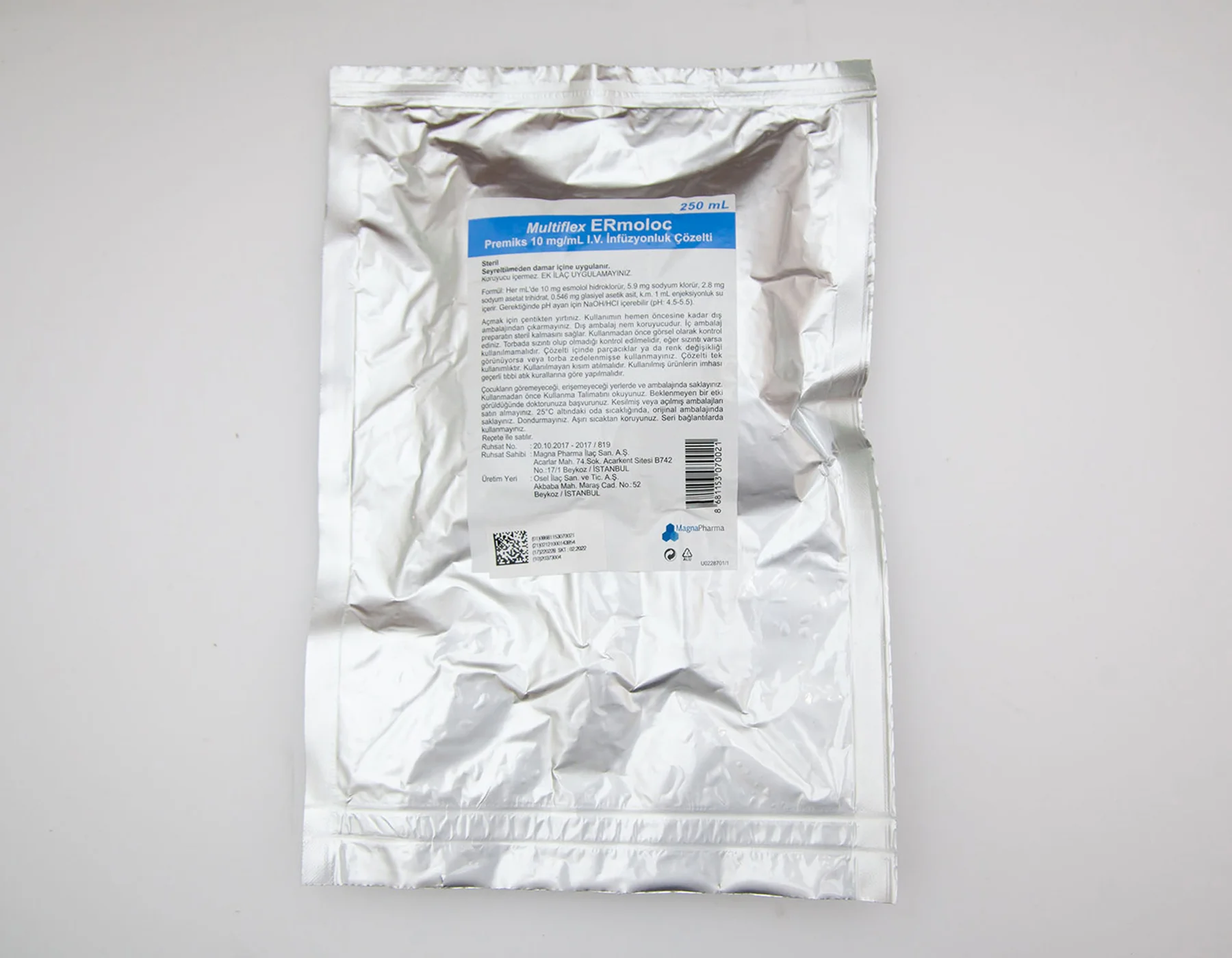 Multiflex Ermoloc Premiks 10 Mg/Ml I.V. İnfüzyonluk Çözelti