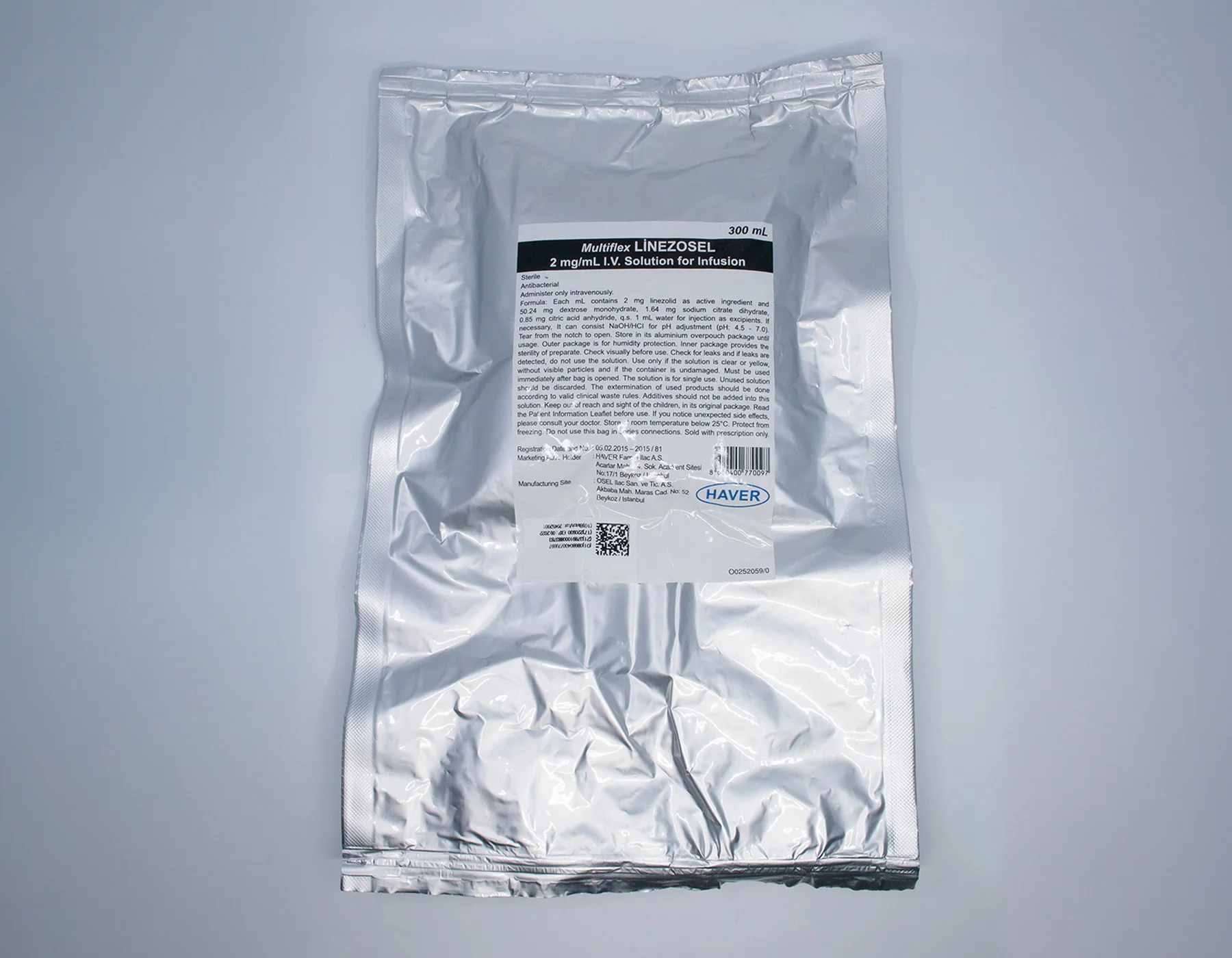 Multiflex Linezosel 2mg/Ml I.V. İnfüzyon Çözeltisi