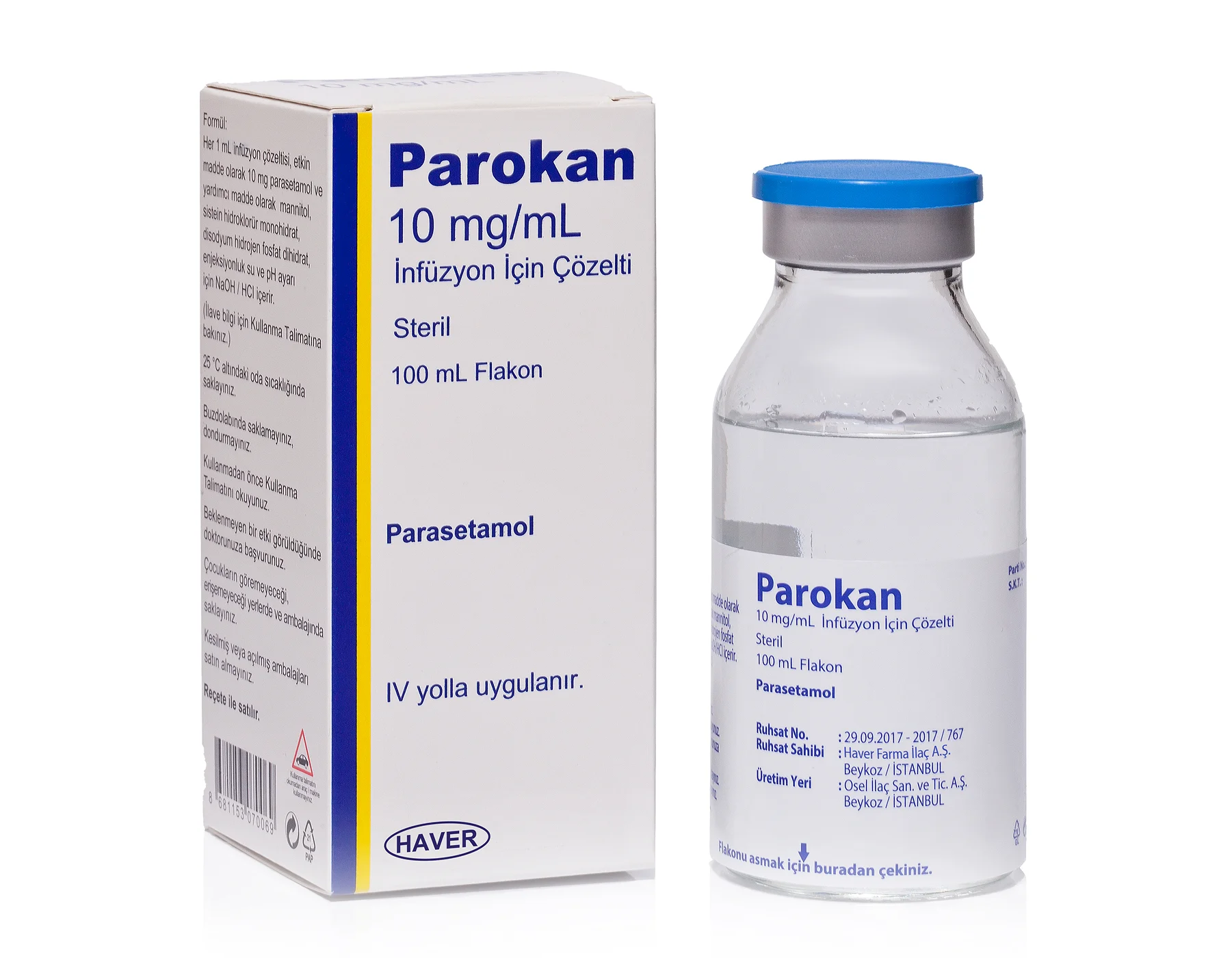Parokan 10 Mg/ML İnfüzyonluk Çözelti