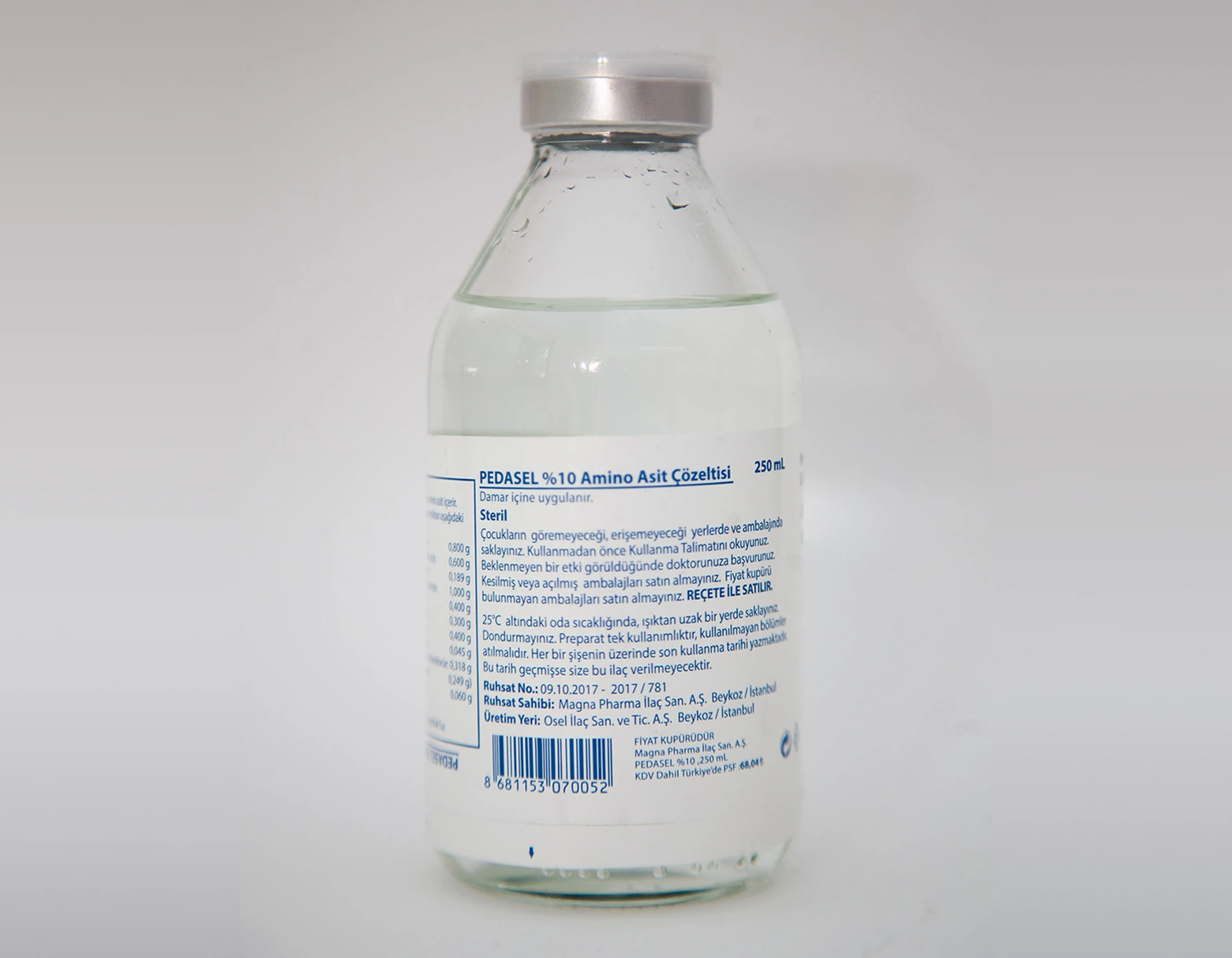 Pedasel %10 Amino Asit Çözeltisi