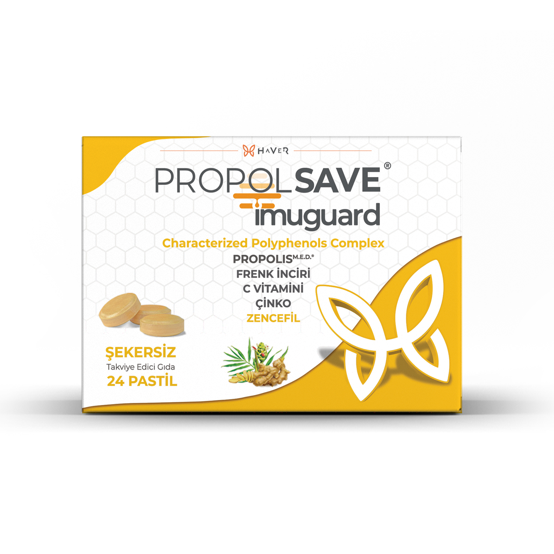 Propolsave Zencefil Imuguard Pastil 24'lü