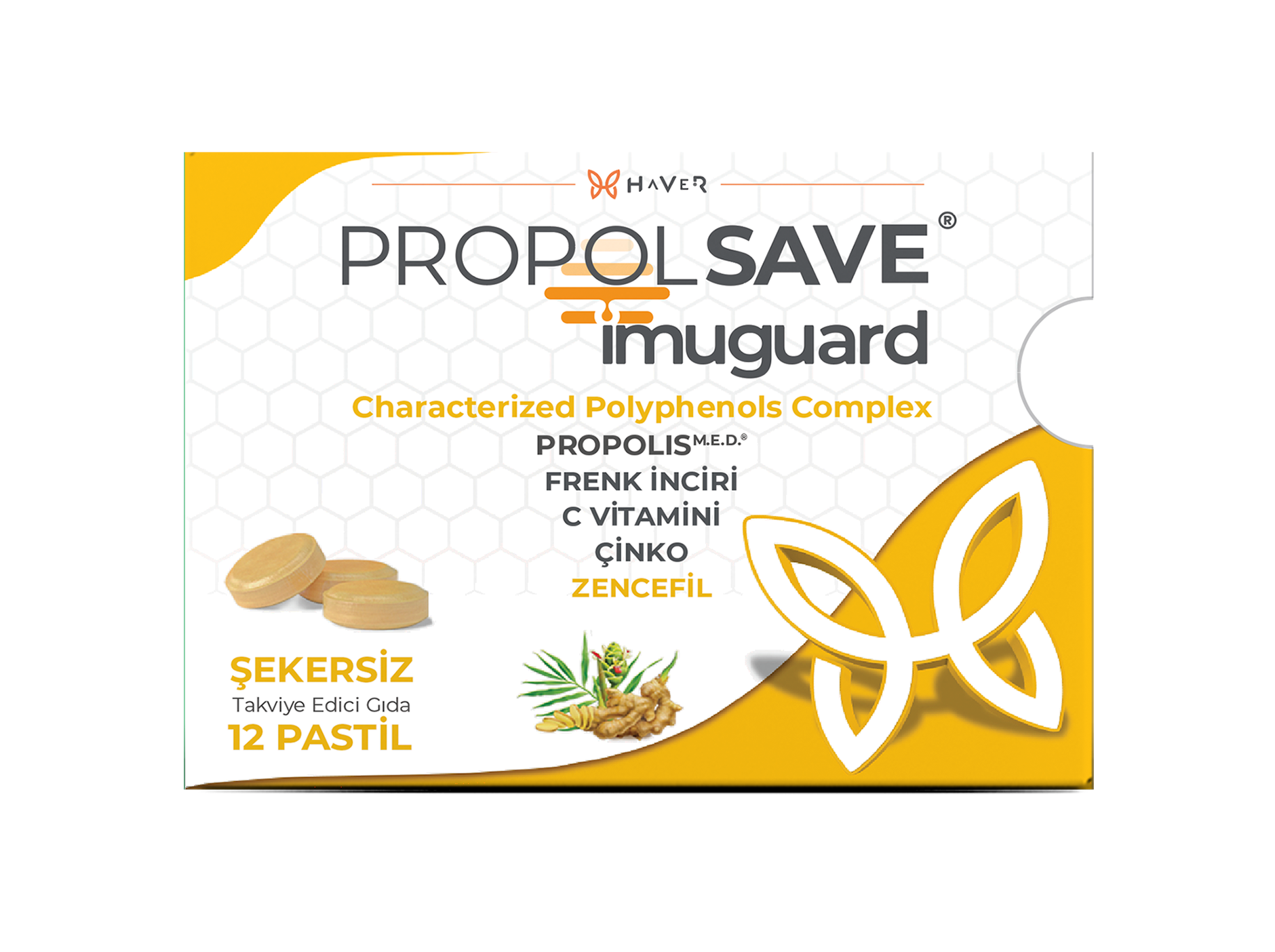 Propolsave Zencefil Imuguard Pastil