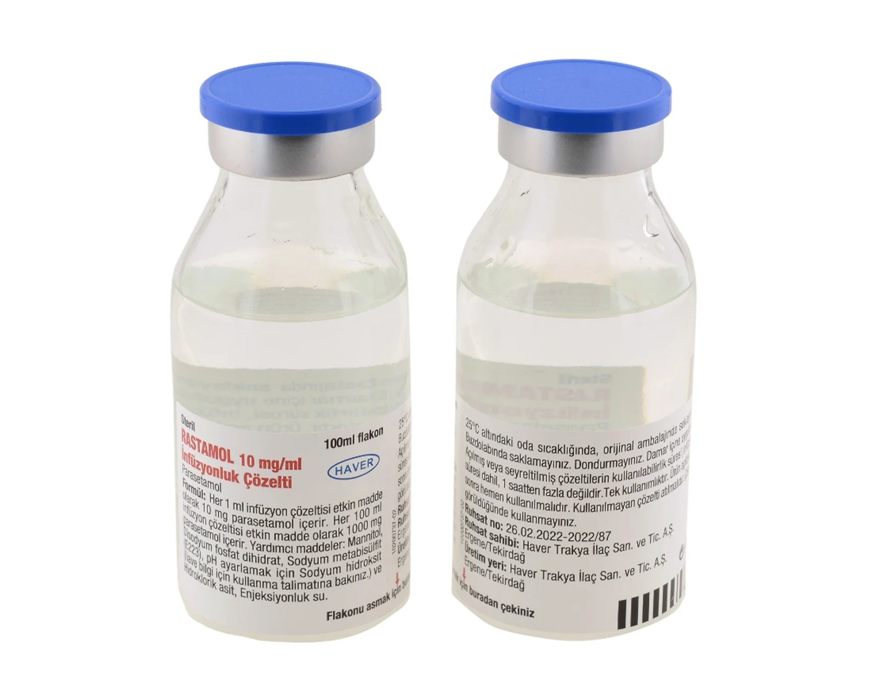 Rastamol 10 Mg/Ml İnfüzyonluk Çözelti