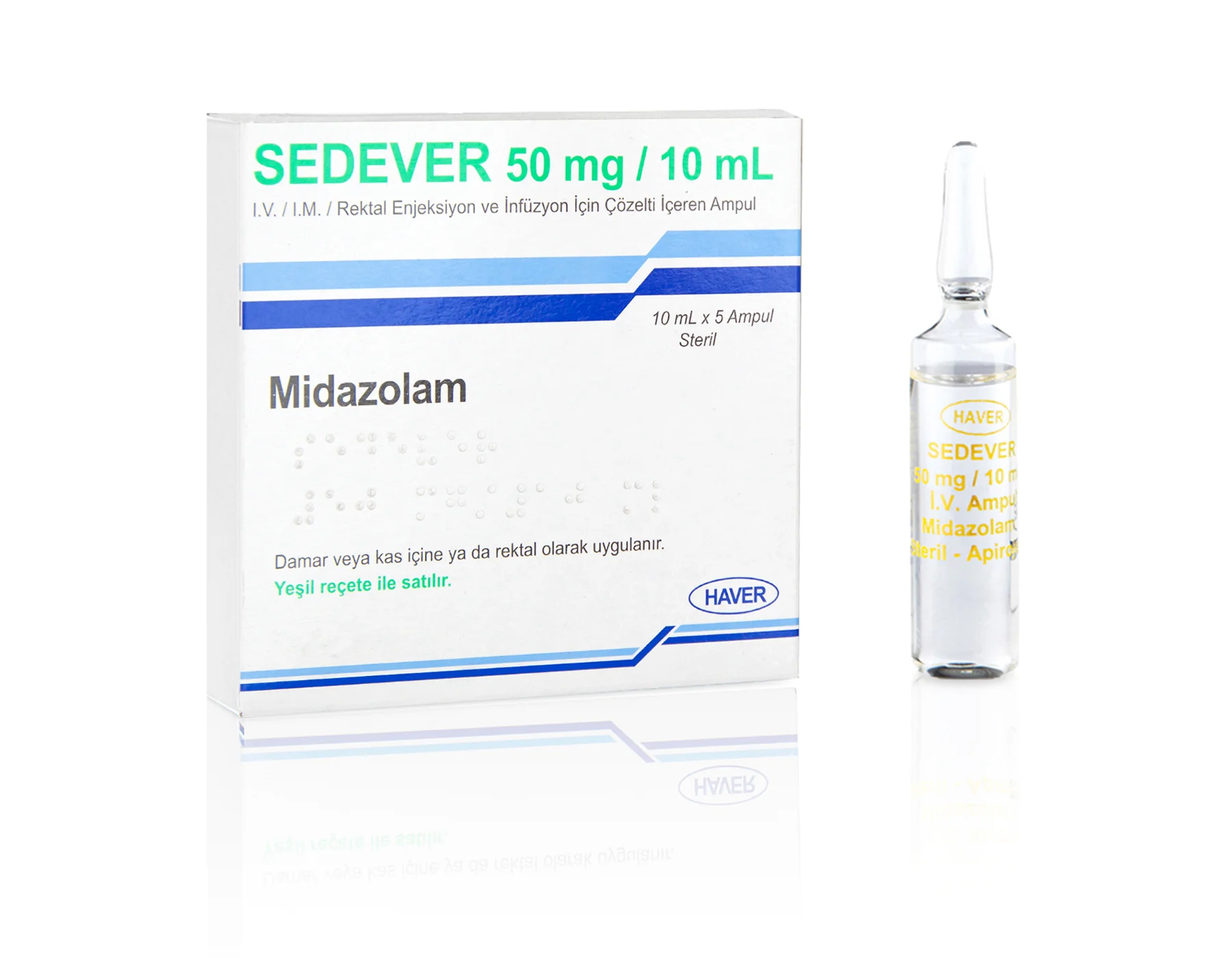 Sedever 50mg/10ml Iv/Im/Rektal Enjeksiyon Ve İnfüzyon İçin Çözelti