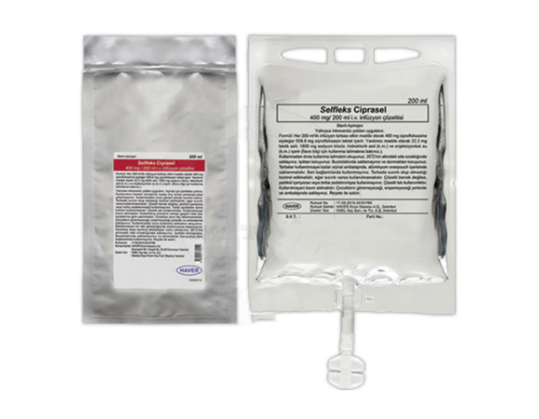 Selfleks Ciprasel 400mg/200ml Iv İnfüzyon Çözeltisi