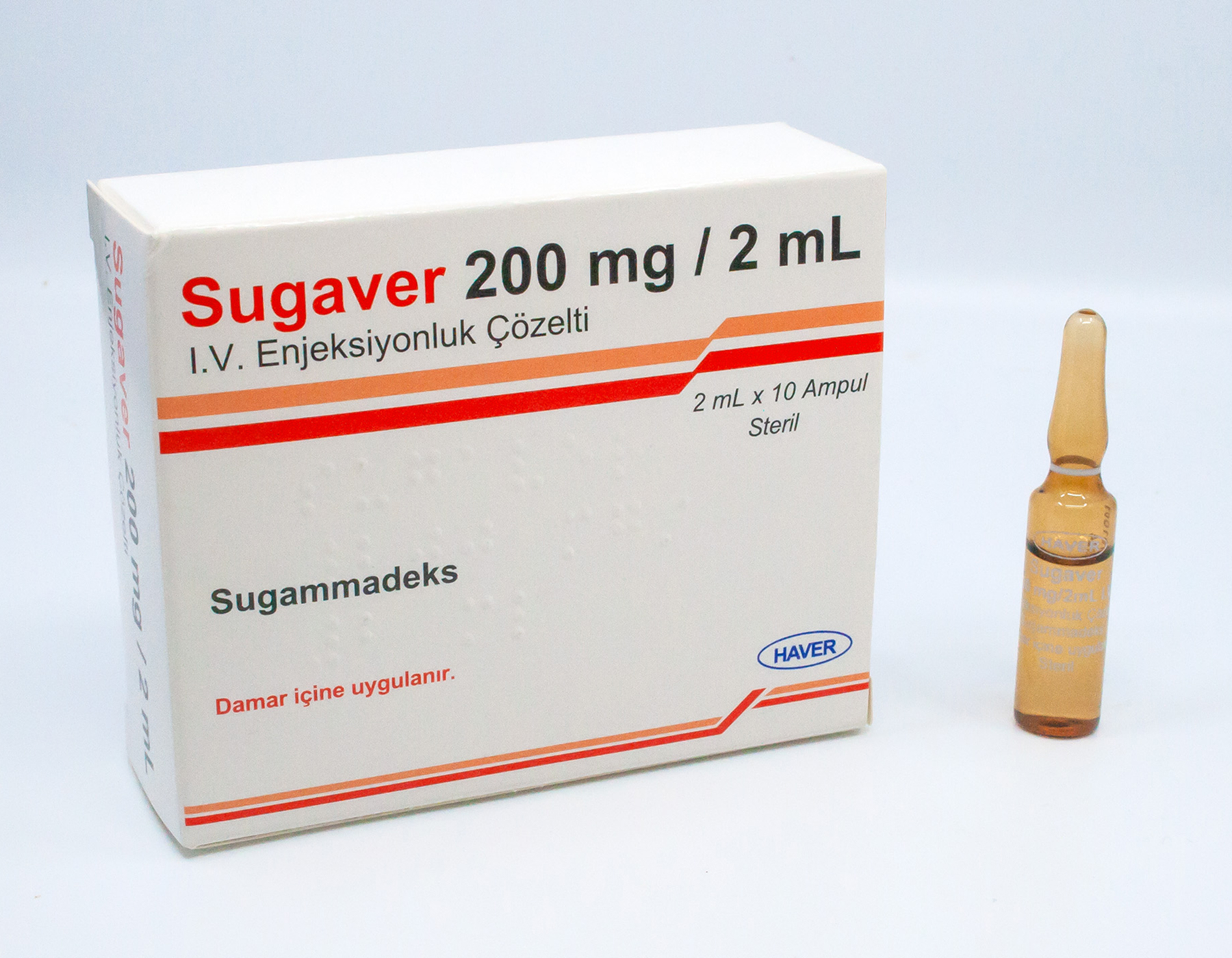 Sugaver 200 Mg/2 Ml I.V. Enjeksiyonluk Çözelti