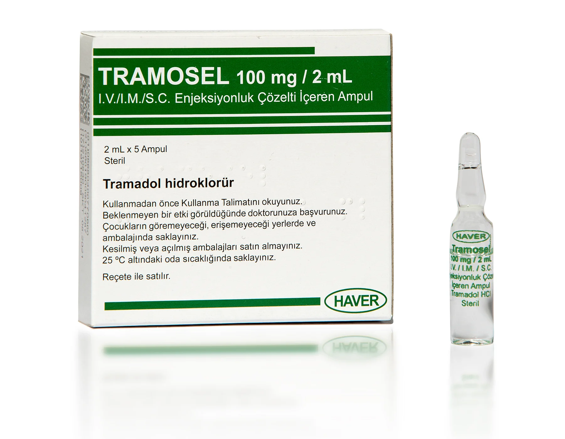 Tramosel 100mg/2ml I.V./I.M./S.C. Enjeksiyonluk Çözelti