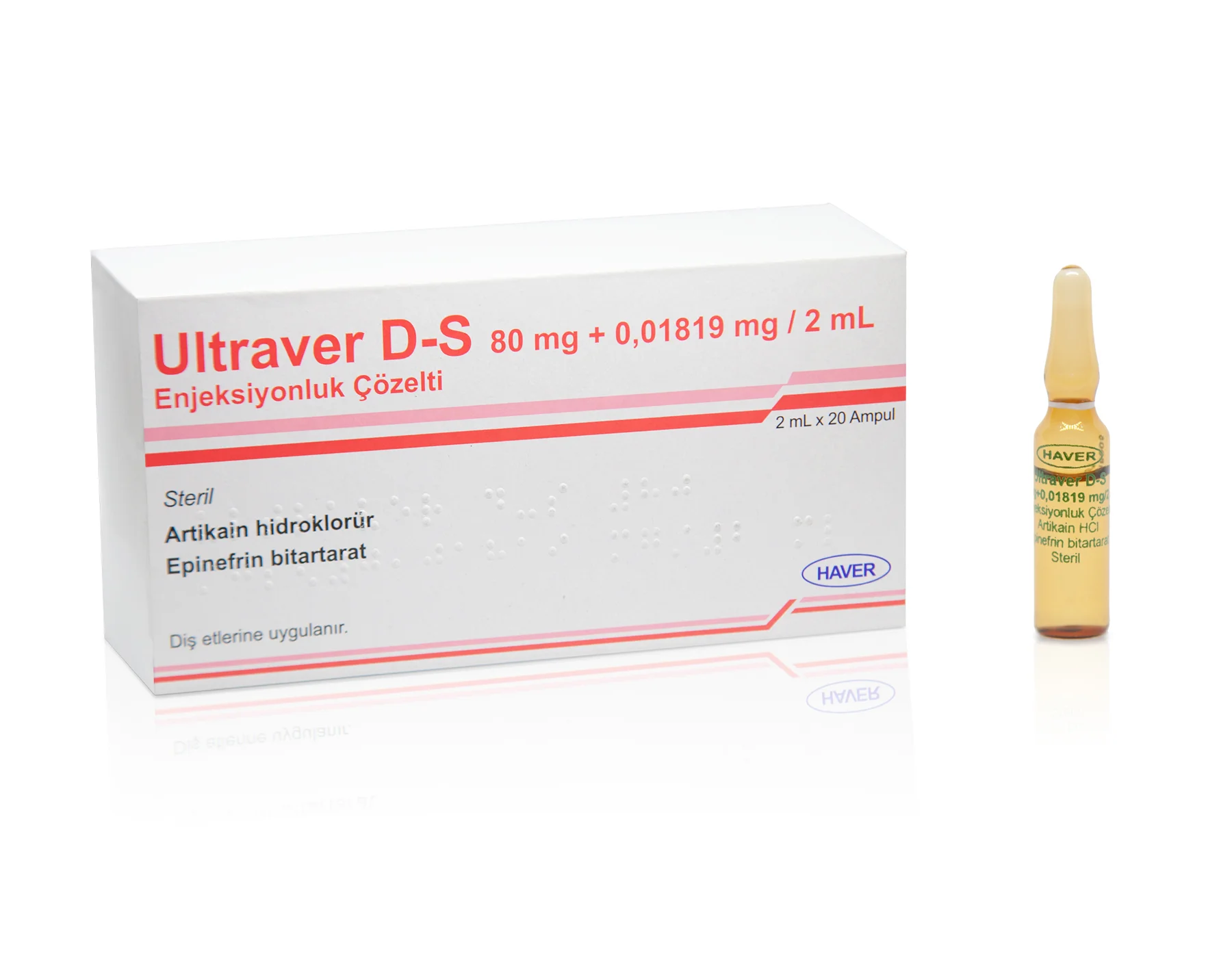 Ultraver D-S  80 Mg + 0,01819 Mg / 2 Ml Enjeksiyonluk Çözelti